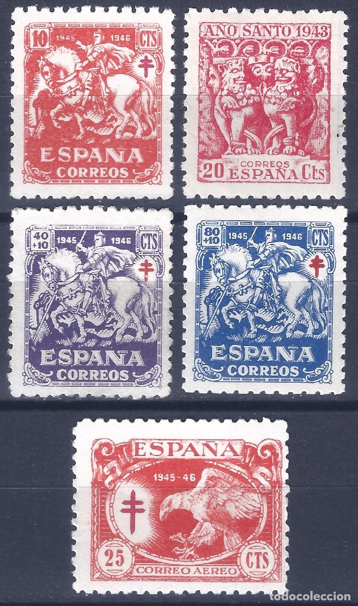 Sellos: EDIFIL 993-997 PRO TUBERCULOSOS 1945 (SERIE COMPLETA). VALOR CAT&Aacute;LOGO: 29 &euro;. MNH **
