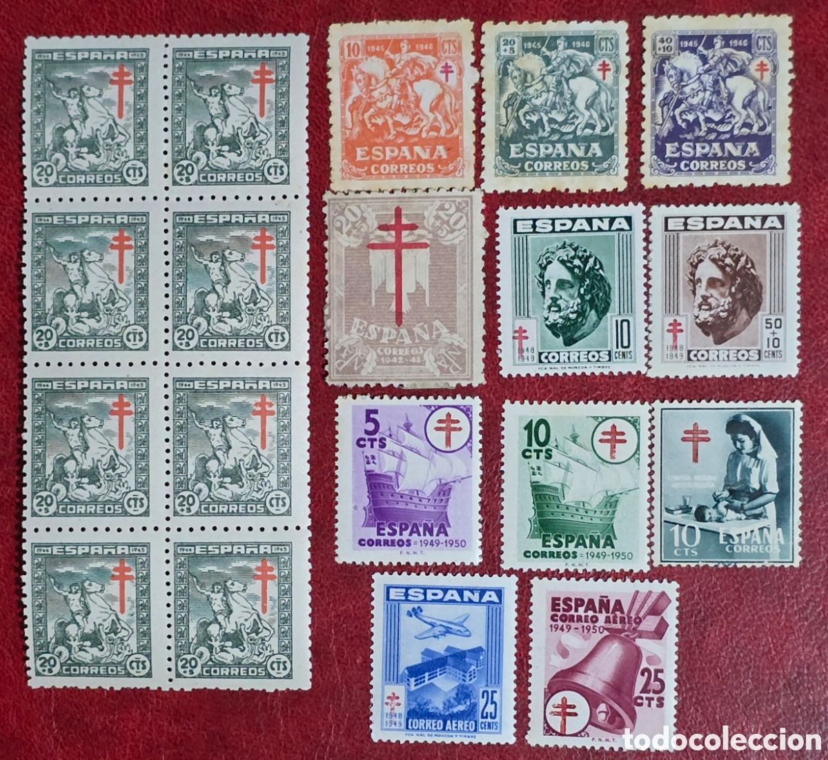 Sellos: Sellos Espa&ntilde;a Protuberculosos Colecci&oacute;n Variada - Foto 1