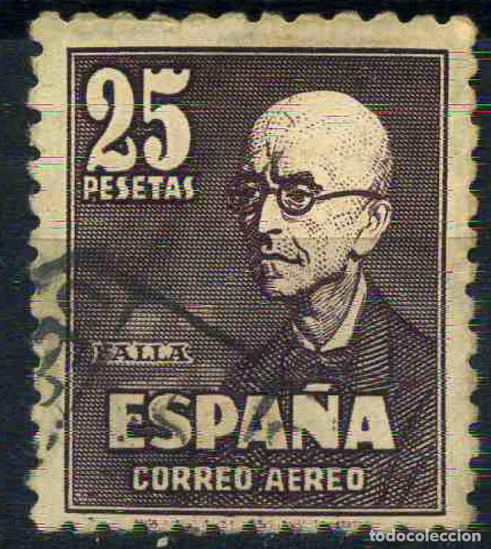 Sellos: Espa&ntilde;a 1947 - Manuel de Falla (usado) - Foto 1