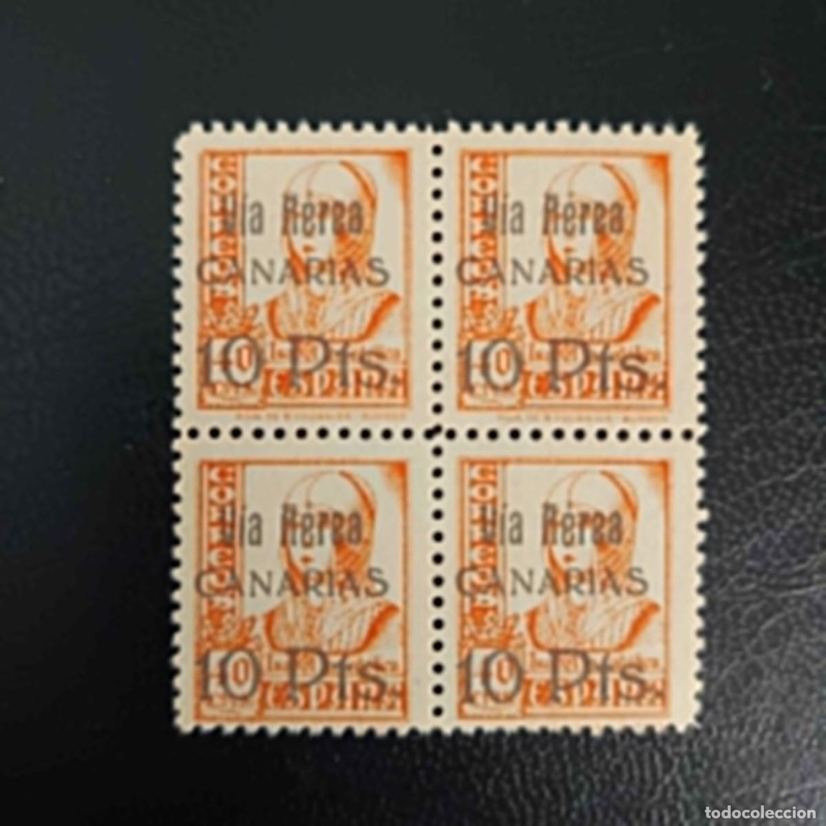 Sellos: CANARIAS ELP 1938, 4 de febrero, EDIFIL n&ordm; 49**