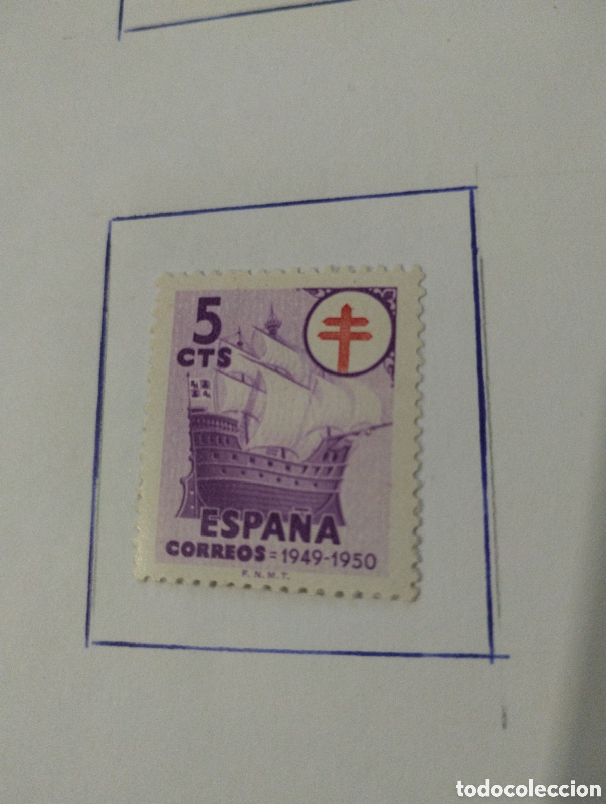 Sellos: Sello 5 c&eacute;ntimos Espa&ntilde;a - Foto 1