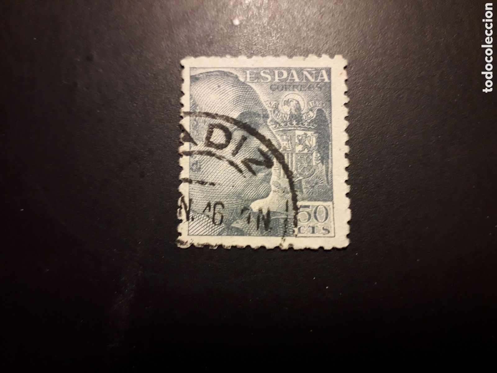 Selos: ESPA&Ntilde;A EDIFIL 927 USADO 1939 FRANCO, MATASELLOS C&Aacute;DIZ PEDIDO M&Iacute;NIMO 3&euro;