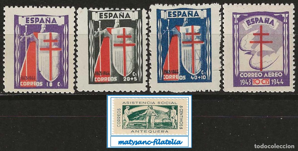 Stamps: ESPA&Ntilde;A 1943. EDIFIL 970/973. SERIE COMPLETA &rdquo;PRO TUBERCULOSOS&rdquo;. MNH***