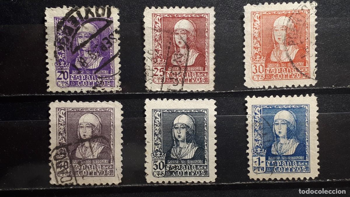 Sellos: ESPA&Ntilde;A. A&Ntilde;O 1938. &deg;. EDIFIL 855/60