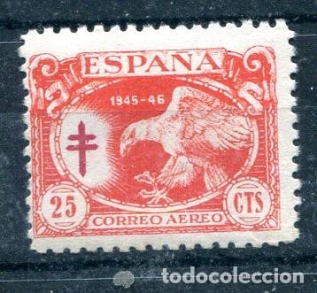Stamps: Edifil 997. 25 cts a&eacute;reo Protuberculosos, a&ntilde;o 1945 Nuevo sin fijasellos