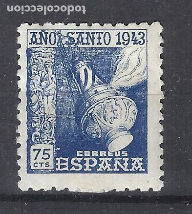 Sellos: a&ntilde;o santo compostelano 1943 EDIFIL 963 NUEVO* VALOR 2022 CATALOGO 3.- EUROS