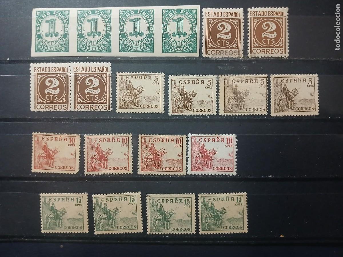 Sellos: A&Ntilde;O 1940 CIFRAS CUATRO SERIES VALOR CATALOGO 16.20 EUROS