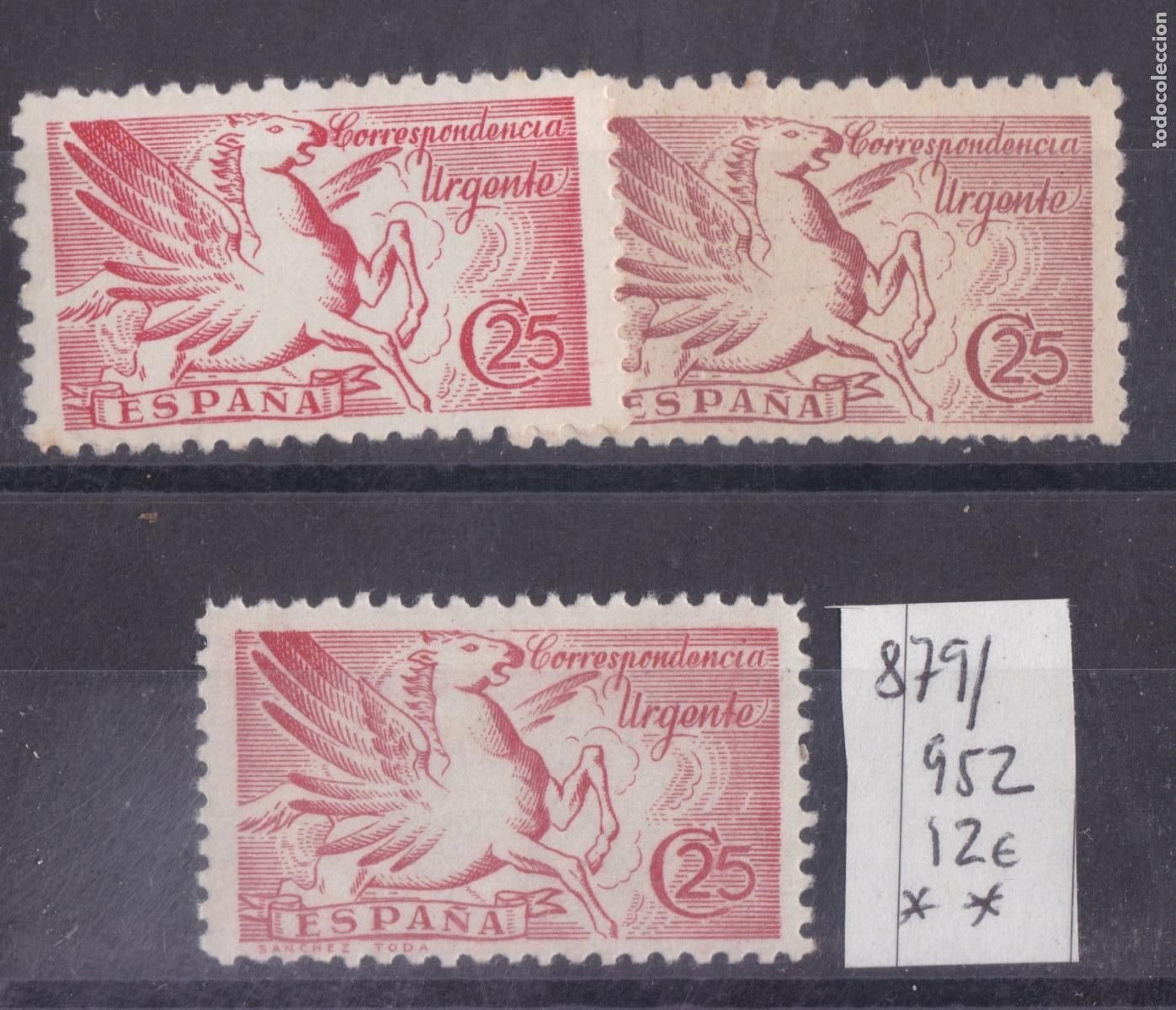 Sellos: SS6-URGENTES Edifil 879/ 952 ** Sin Fijasellos . LUJO