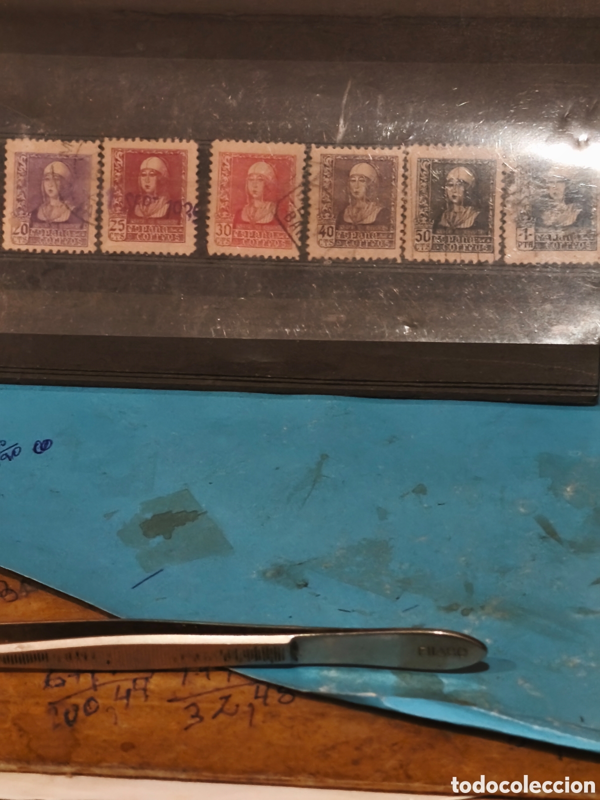 Sellos: Serie completa usada 1 centenario de Espa&ntilde;a Isabel ver imagenes