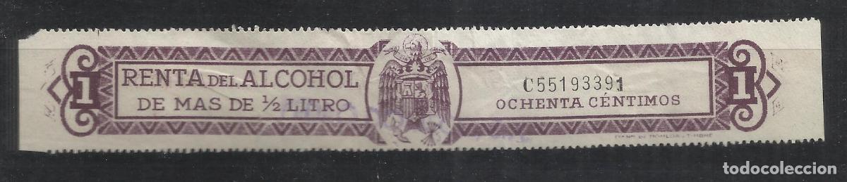 Sellos: renta del alcohol 80 cts SERIE 1 USADO