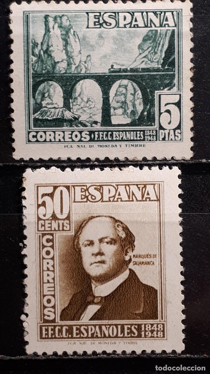 Sellos: ESPA&Ntilde;A. A&Ntilde;O 1948. */**. EDIFIL 1037/8