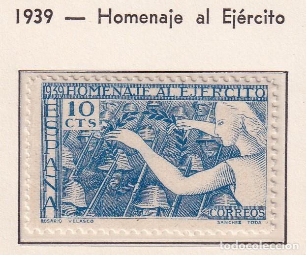 Sellos: 887 SELLO DE HOMENAJE AL EJERCITO DEL A&Ntilde;O 1939 NUEVO **