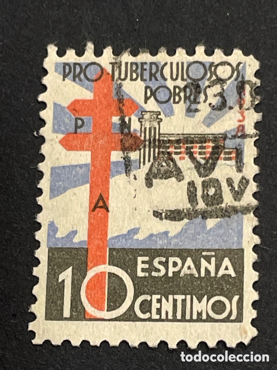 Sellos: Edifil 866 Pro Tuberculosos 1938 usado bien centrado