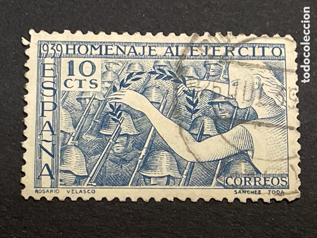 Sellos: Edifil 887 Homenaje al ej&eacute;rcito 1939 usado