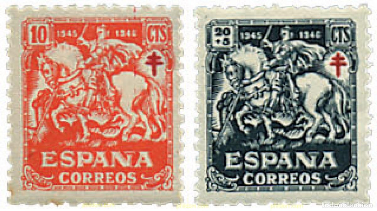 Sellos: 624504 MNH ESPA&Ntilde;A 1945 ANTITUBERCULOSIS