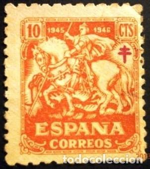 Sellos: 1945 ESPA&Ntilde;A 22 dic. Pro Tuberculosos
