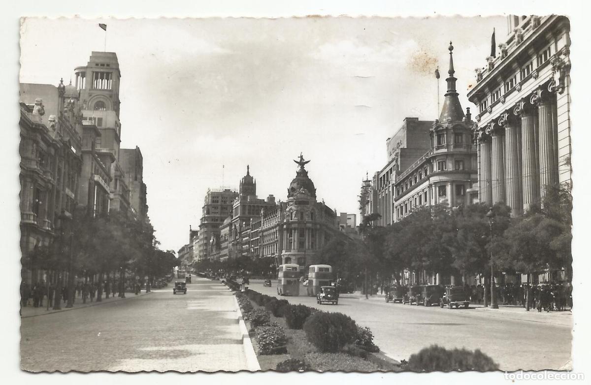 Sellos: POSTAL CALLE ALCALA MADRID CIRCULADA A GIRONDE FRANCIA