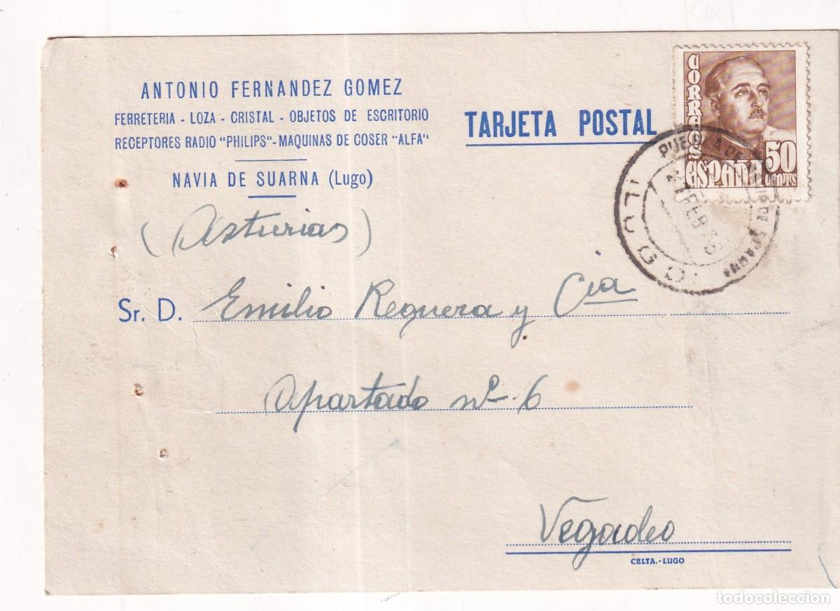 Sellos: Antonio Fern&aacute;ndez Gomez. Ferreter&iacute;a, loza, cristal. Navia de Suarna Lugo