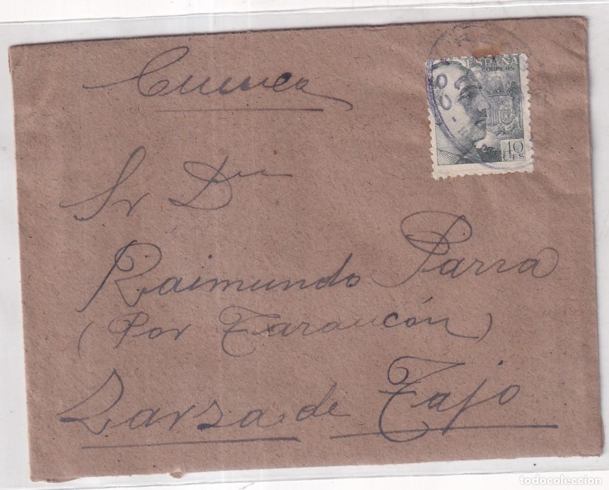 Sellos: Sobre Cuenca. Zarza de Tajo. Hontecillas conserva la carta 1941