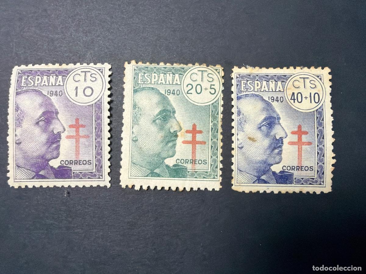 Sellos: ESPA&Ntilde;A, 1940. EDIFIL 936, 937 y 939. PRO TUBERCULOSOS. NUEVOS. SIN FIJASELLOS