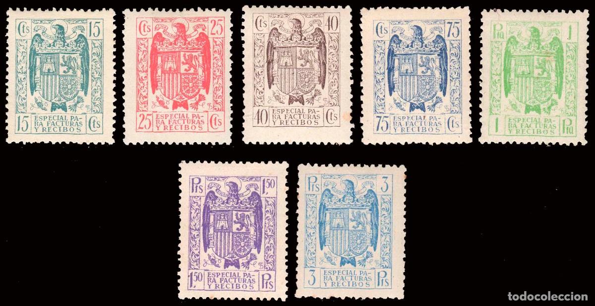 Sellos: Espa&ntilde;a - Fiscales - Facturas y Recibos - Alemany * 38/44 - 1939