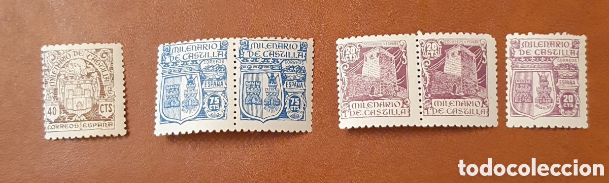 Sellos: Edifil 975, 976, 977 y 980 Nuevos