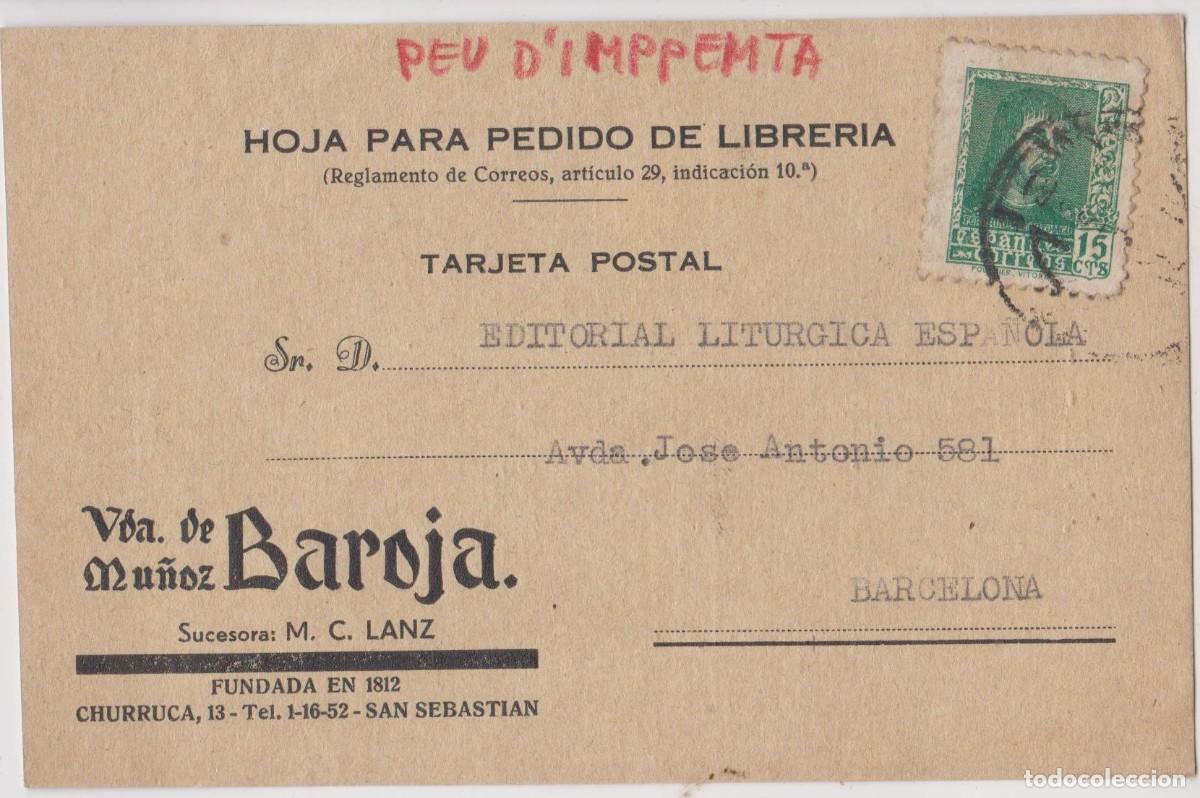 Sellos: LOTE DE TARJETAS COMERCIALES POST GUERRA CIVIL MATA SELLOS SAN SEBASTIAN