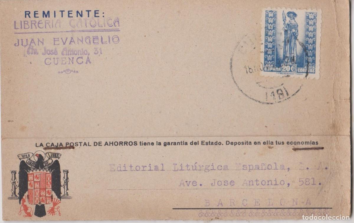 Sellos: LOTE DE TARJETAS COMERCIALES LIBRERIA POST GUERRA CIVIL MATA SELLOS CUENCA