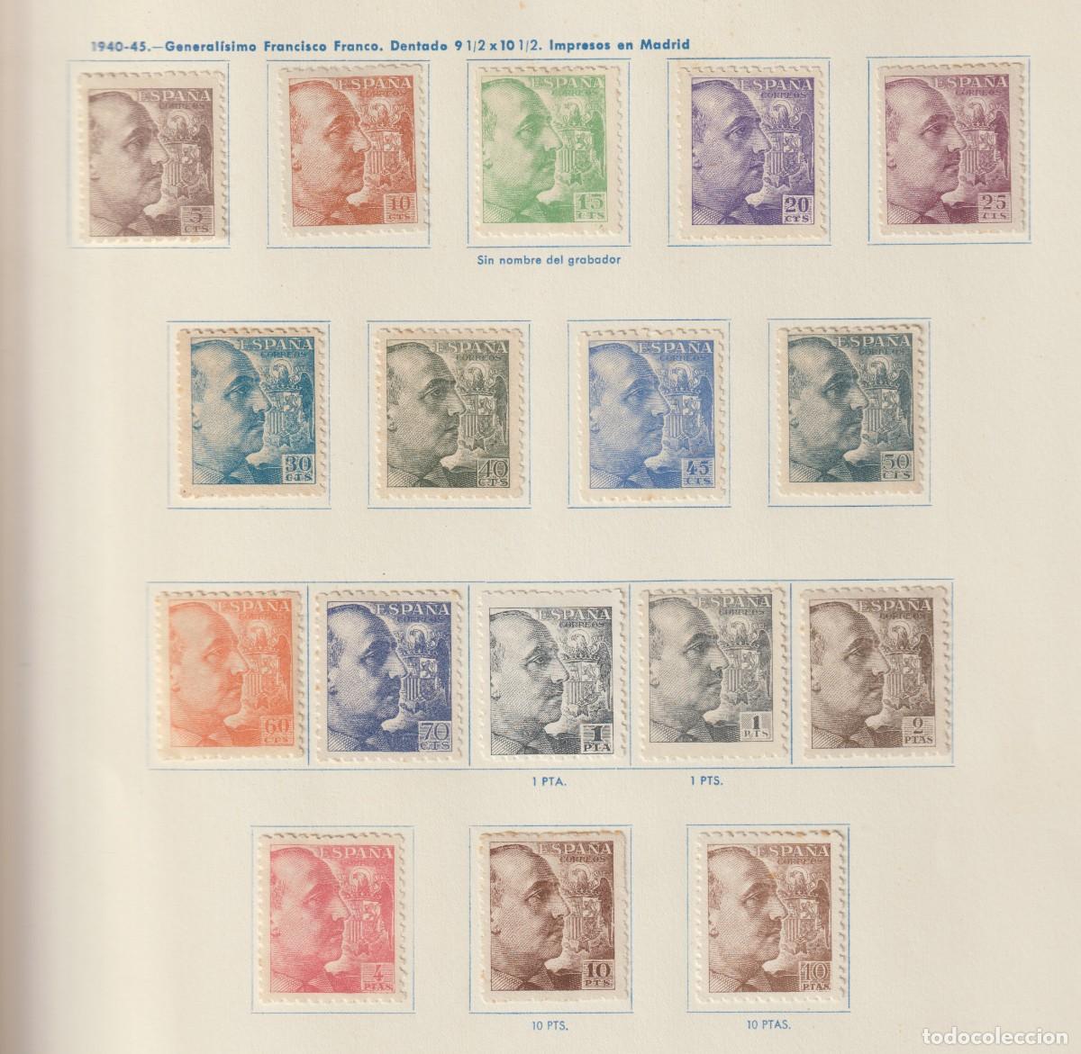 Sellos: Espa&ntilde;a Spain 1940-45 - General Franco Edifil 919/935 mh*