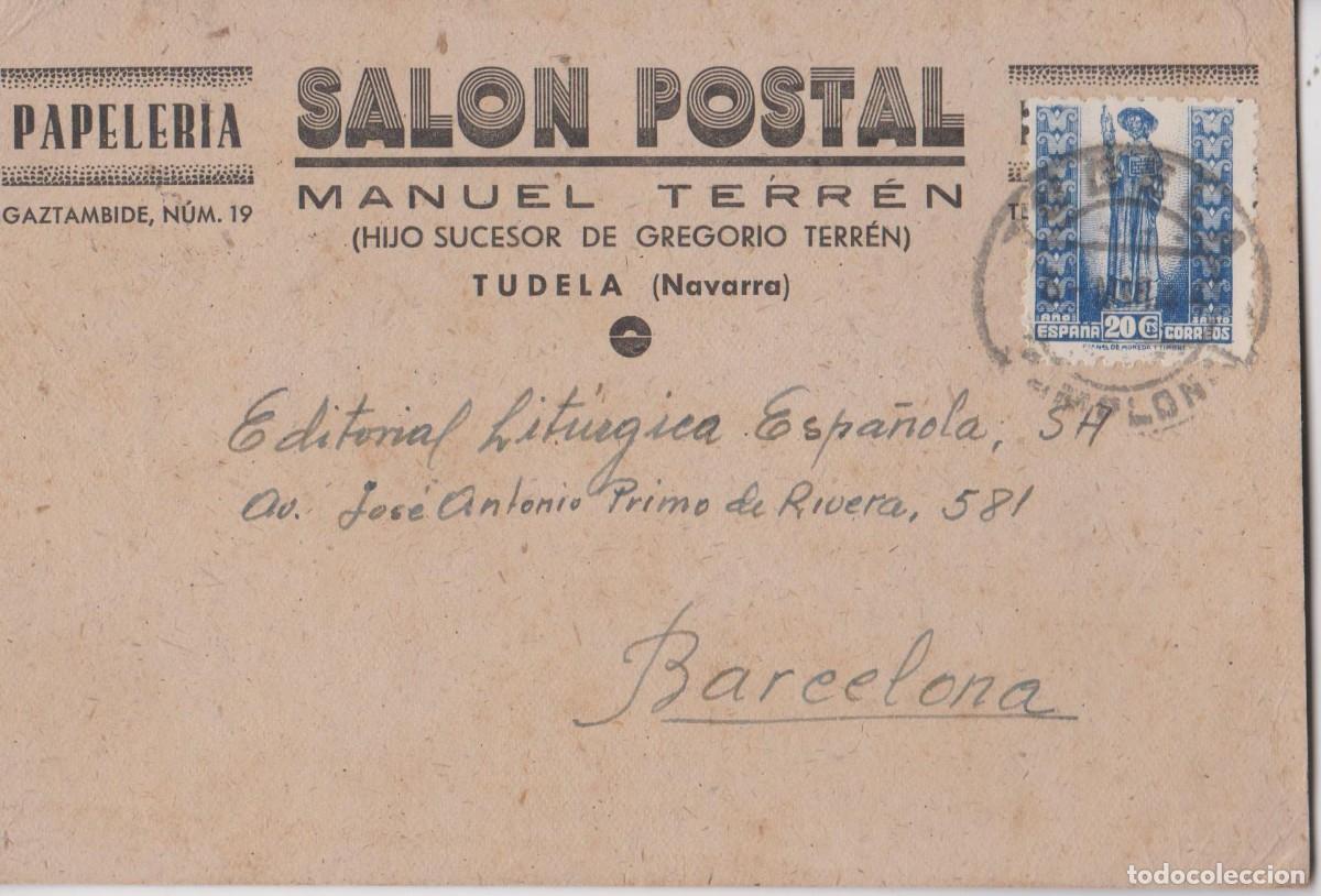 Sellos: LOTE A TARJETA COMERCIAL POST GUERRA CIVIL MATA SELLOS TUDELA PEDIDO MINIMO 10 EUROS