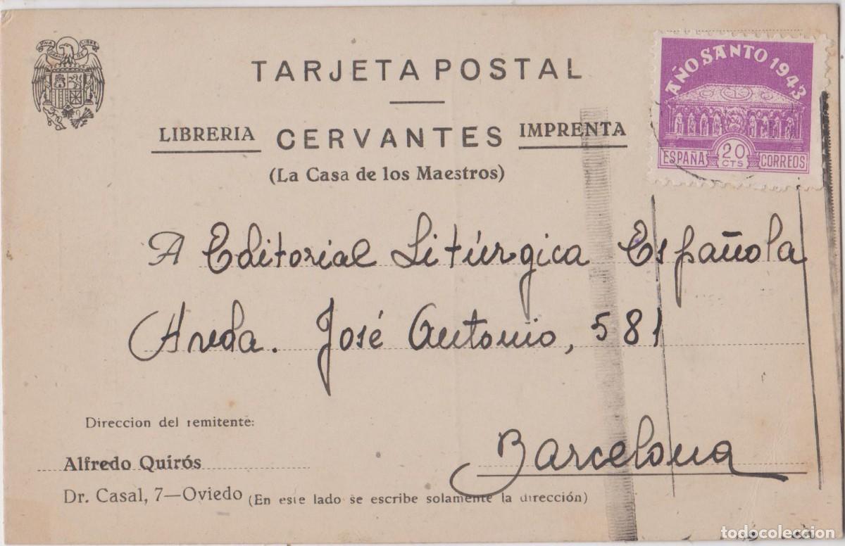 Sellos: LOTE A TARJETA COMERCIAL OVIEDO POST GUERRA CIVIL MATA SELLOS PEDIDO MINIMO 10 EUROS