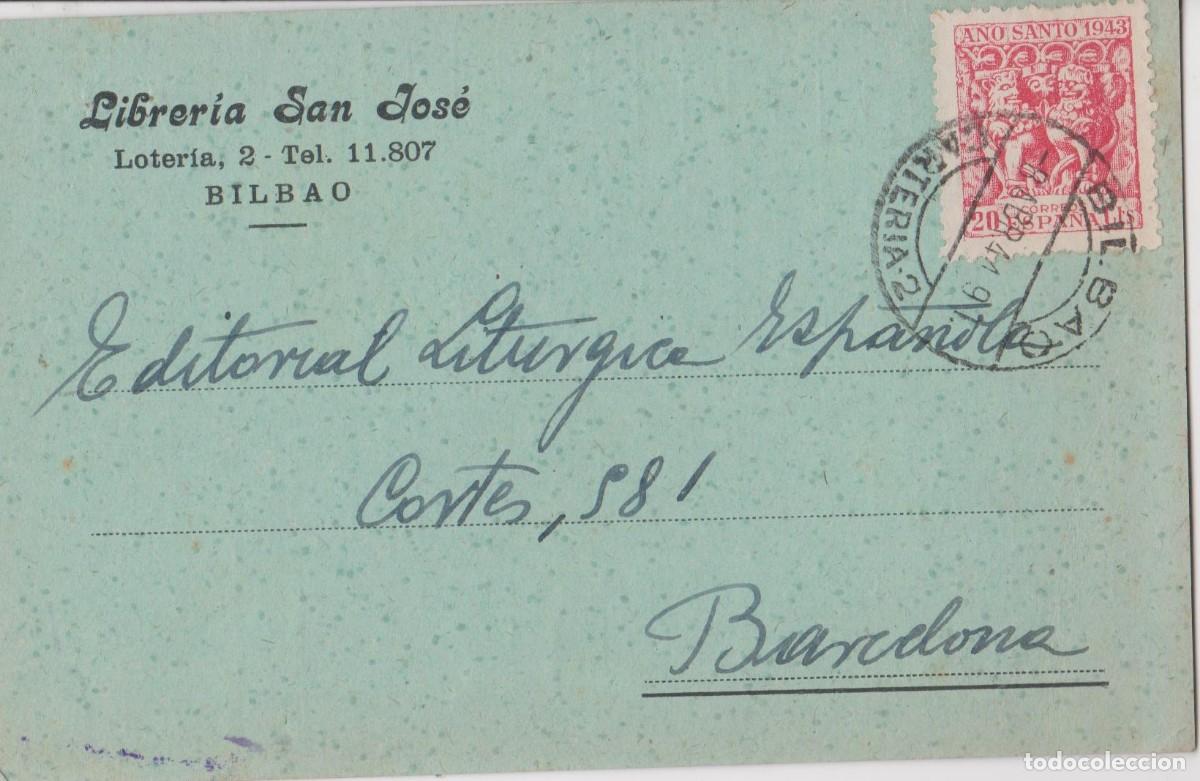 Sellos: LOTE A TARJETA COMERCIAL BILBAO POST GUERRA CIVIL MATA SELLOS PEDIDO MINIMO 10 EUROS