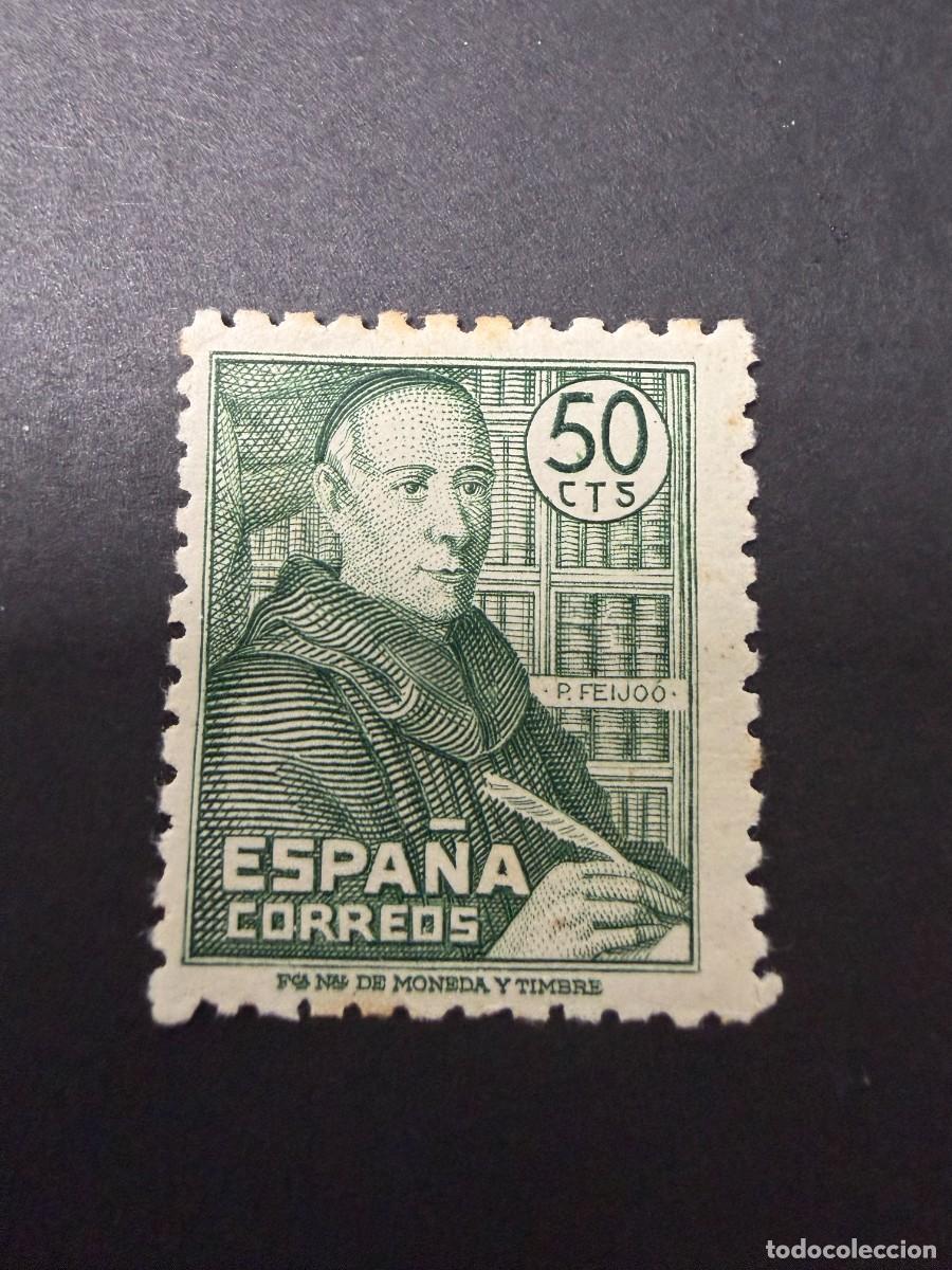 Sellos: ESPA&Ntilde;A, 1947. EDIFIL 1011. PADRE BENITO J. FEIJOO. NUEVOS. CON FIJASELLOS