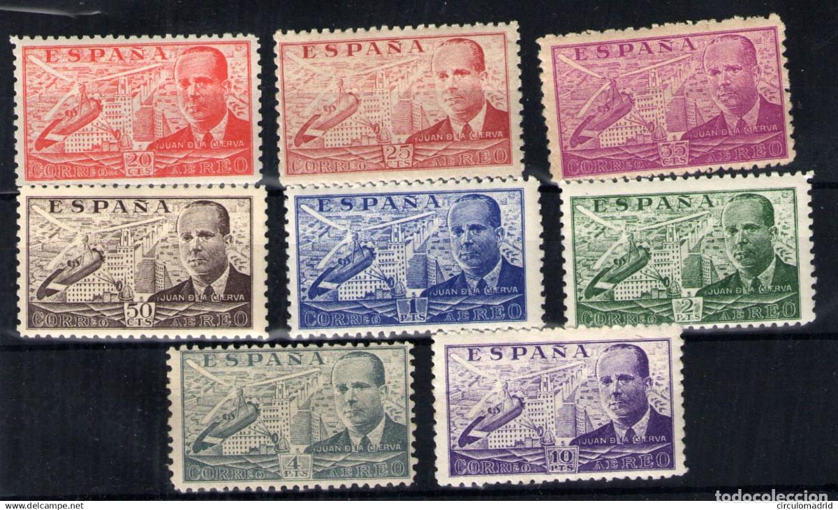 Sellos: Espa&ntilde;a n&ordm; 940/47. A&ntilde;o 1941