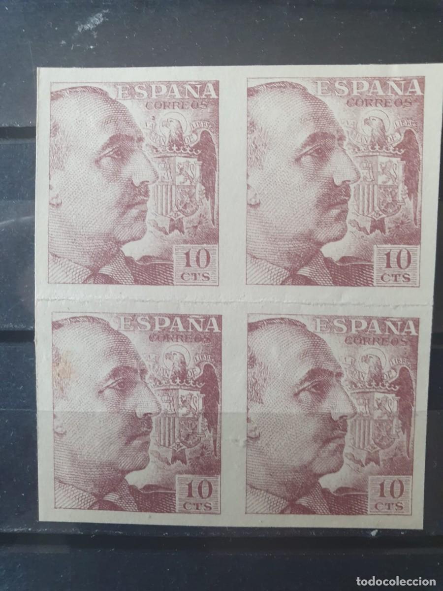 Sellos: EDIFIL 888 ** FRANCO SIN DENTAR ESPA&Ntilde;A 1939 bloque 4