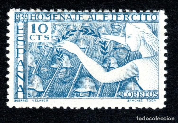 Sellos: EDIFIL 887 HOMENAJE AL EJ&Eacute;RCITO 1939. MNH **