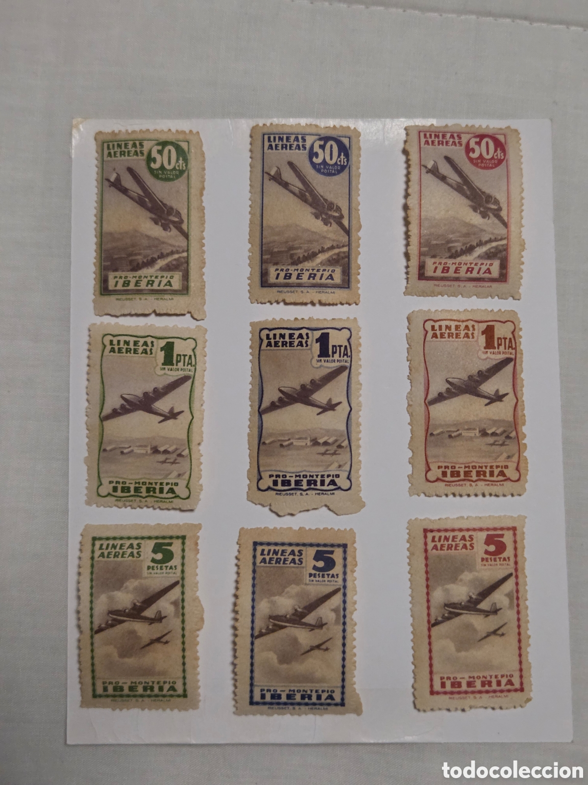 Sellos: Sellos Pro MontePio Iberia, serie completa