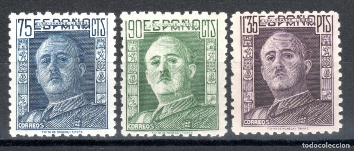 Sellos: EDIFIL 999-1001 GENERAL FRANCO 1946-1947 (SERIE COMPLETA). VALOR CAT&Aacute;LOGO: 21 &euro;. MNH **