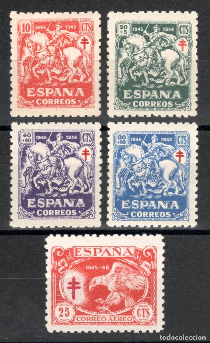 Sellos: EDIFIL 993-997 PRO TUBERCULOSOS 1945 (SERIE COMPLETA). VALOR CAT&Aacute;LOGO: 29 &euro;. MNH **