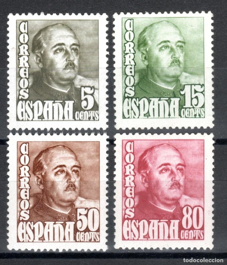 Sellos: EDIFIL 1020-1023 GENERAL FRANCO 1948-1954 (SERIE COMPLETA). V. CAT.: 10 &euro;. MNH **