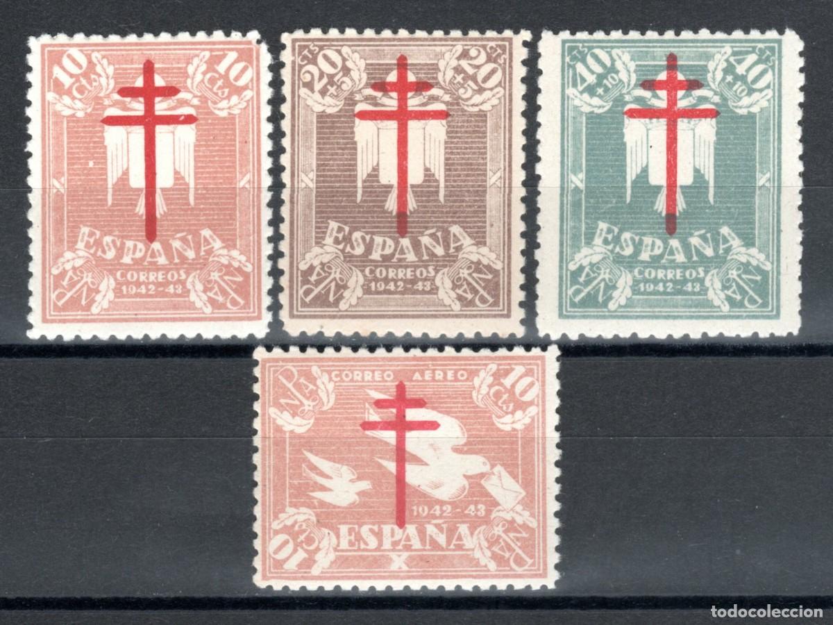 Sellos: EDIFIL 957-960 PRO TUBERCULOSOS 1942 (SERIE COMPLETA). VALOR CAT.: 14 &euro;. MNH ** (SALIDA: 0,01 &euro;).