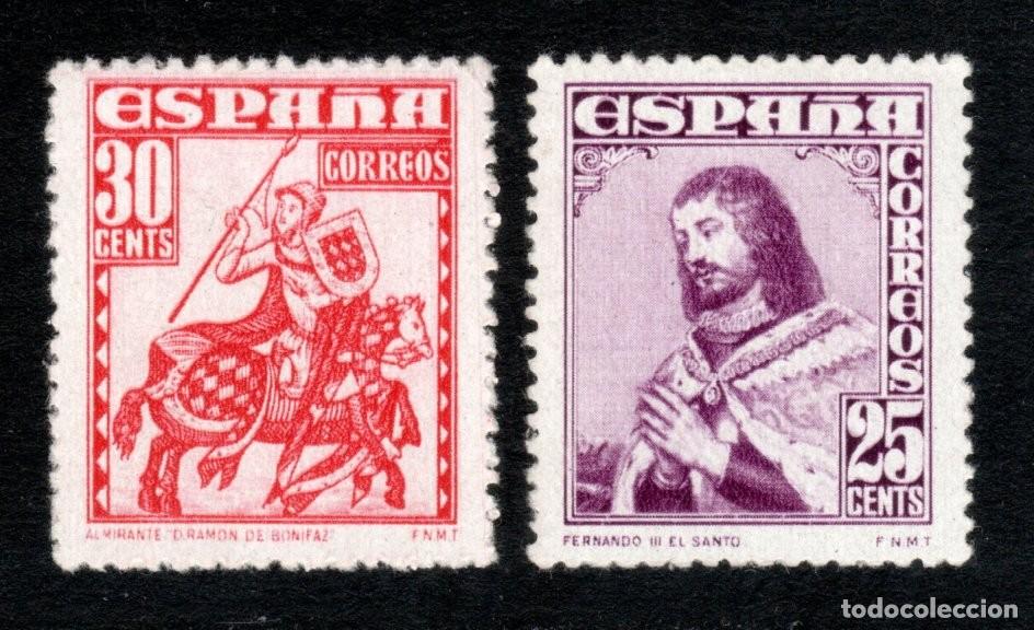Sellos: EDIFIL 1033-1034 PERSONAJES 1948. FERNANDO III EL SANTO Y ALMIRANTE BONIFAZ. MNH ** (SALIDA: 0,01 &euro;)
