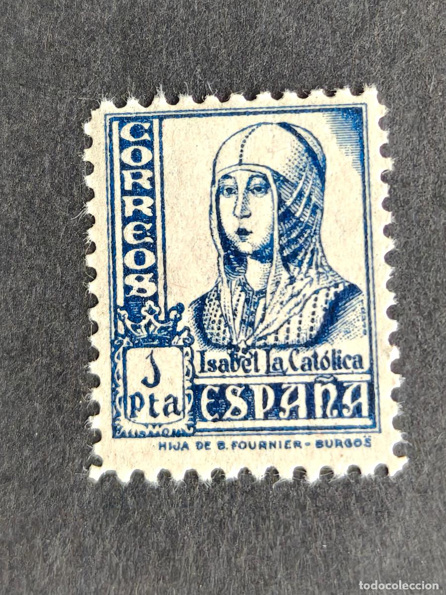 Sellos: Espa&ntilde;a Sellos ISABEL CATOLICA 1 PTAS edifil 828 sellos NUEVOS *** LUJO