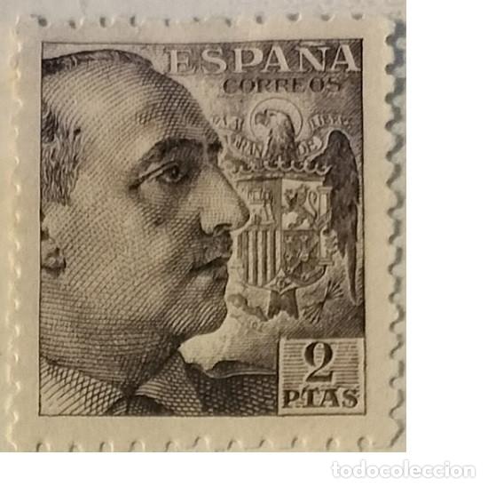 Sellos: Edifil 932 MNH sello nuevo Espa&ntilde;a 1940 1945 General Franco Dentado Grueso