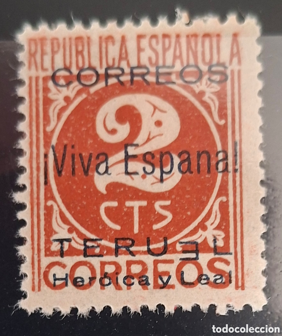 Sellos: Emisiones patrioticas Teruel error E de teruel invertida nuevo*