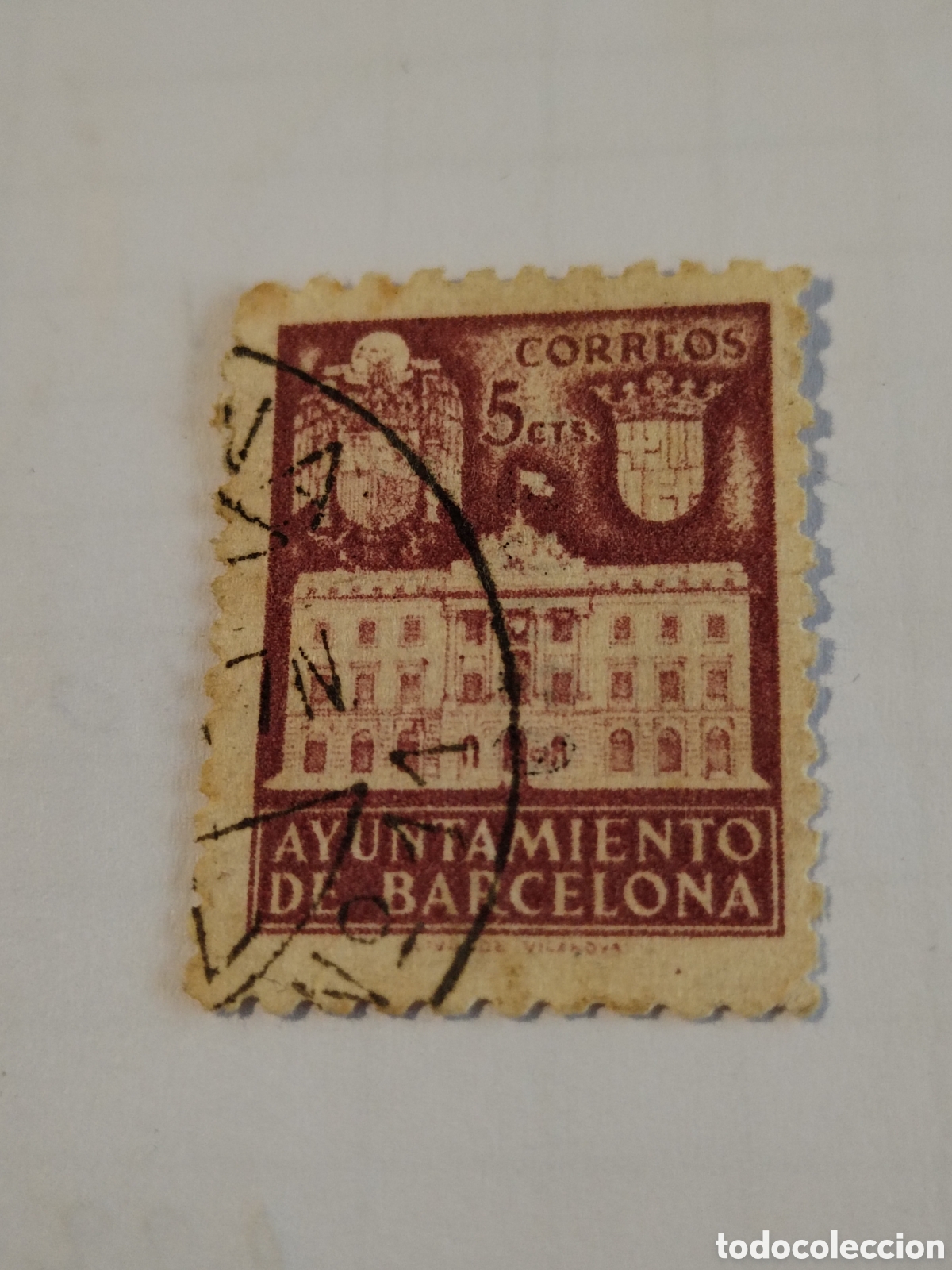 Sellos: Sello Espa&ntilde;a Ayuntamiento de Barcelona 1942