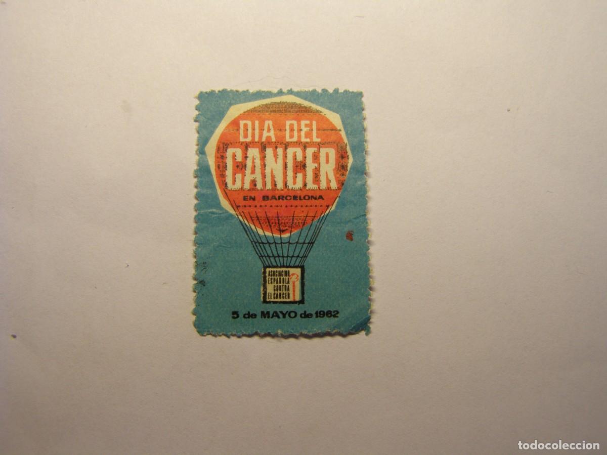 Sellos: Vi&ntilde;eta d&iacute;a contra el c&aacute;ncer, a&ntilde;o 1962.