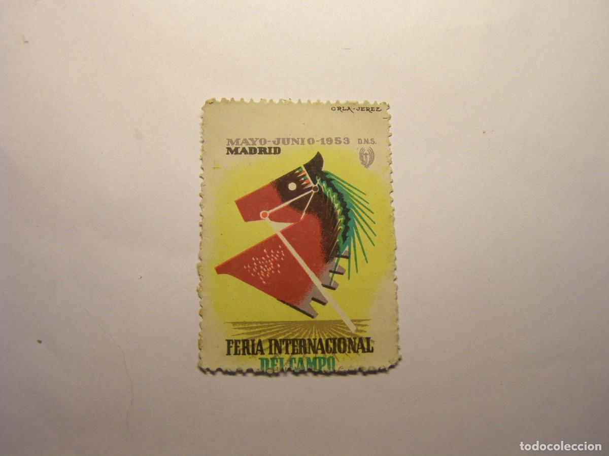 Sellos: Vi&ntilde;eta feria internacional del campo, Madrid, a&ntilde;o 1953.