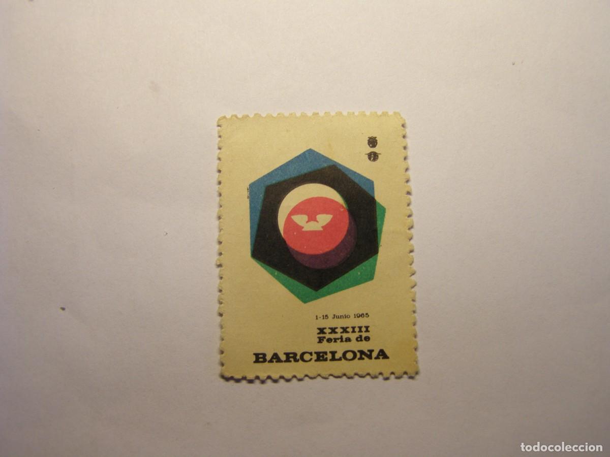 Sellos: Vi&ntilde;eta XXXIII feria de Barcelona, a&ntilde;o 1965.