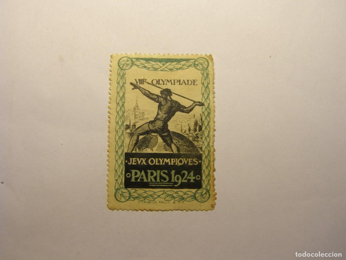 Sellos: Vi&ntilde;eta Juegos Ol&iacute;mpicos de Par&iacute;s, a&ntilde;o 1924.